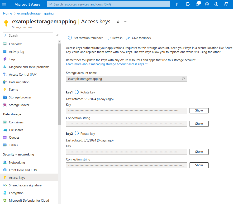 Add Storage Mapping