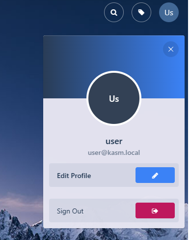 Edit the user profile