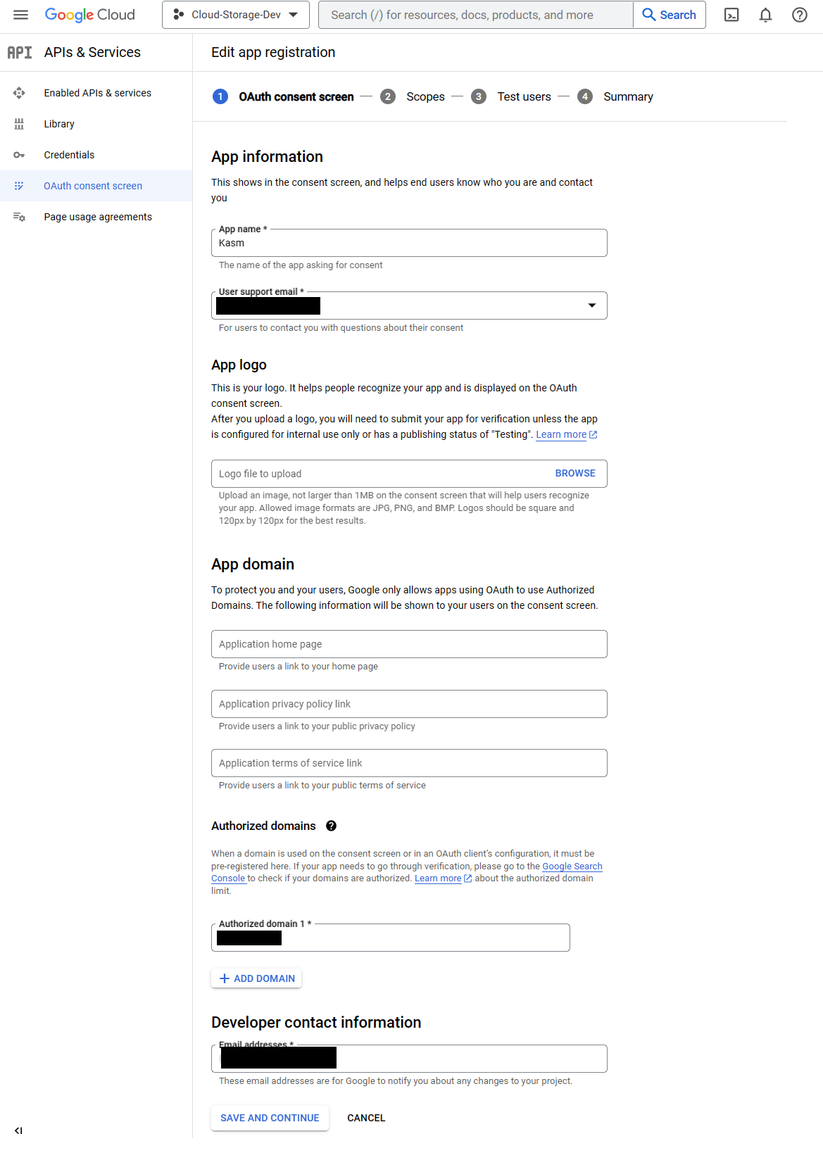 OAuth Registration