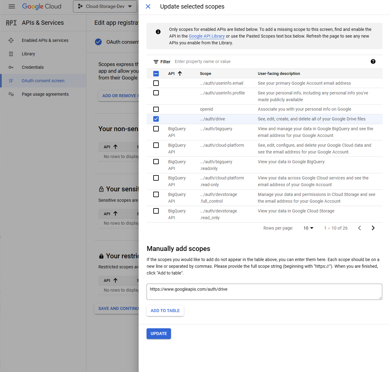 OAuth Scope