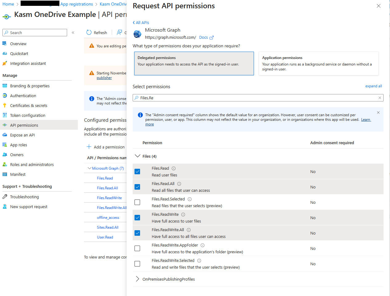 Add Permissions