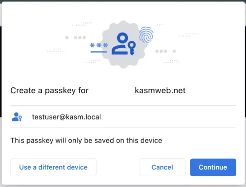 WebAuthn Setup